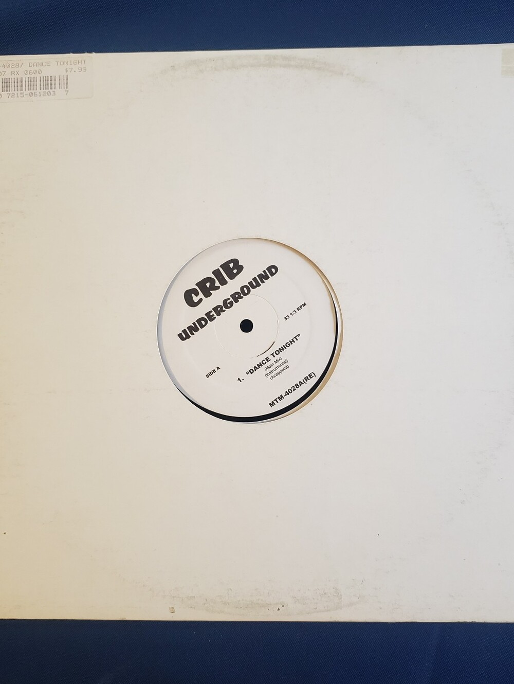 Crib Underground Vinyl Record - Dance Tonight, Get Along With You